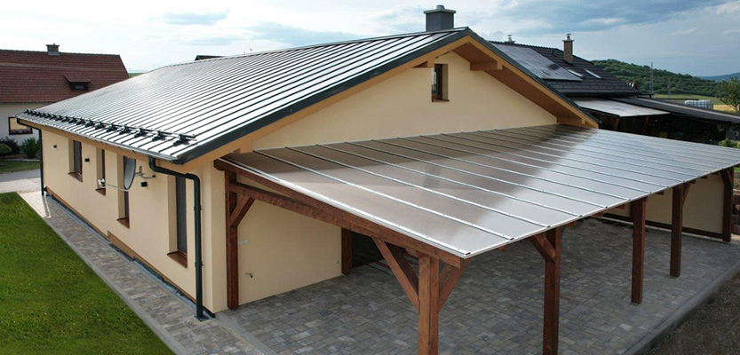 Moderný bungalov s väzníkovým krovom